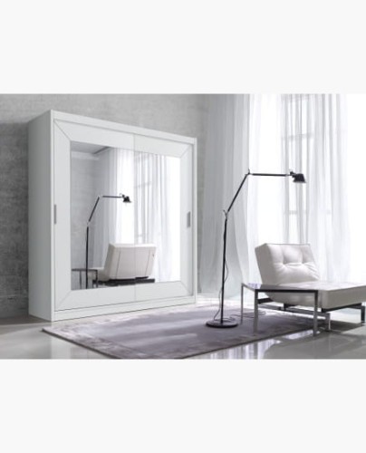 Alfa Szafa Typ 18 biała z lustrem