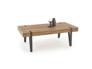 Ława TULUZA 120x55 orzech miodowy/czarny